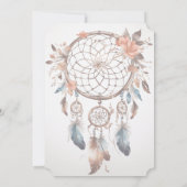 Eenvoudig droomvanger ontwerp op witte achtergrond kaart (Achterkant)