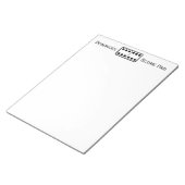 Eenvoudig dubbelzijdig Domino Game Score Pad White Notitieblok (Schuin)