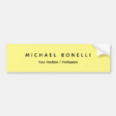 Eenvoudig Duidelijk Minimaal Elegant Modern Lichtg Bumpersticker (Voorkant)