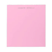 Eenvoudig Duidelijk Minimalistisch Elegant Modern Notitieblok (Voorkant)