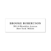 Eenvoudig duidelijk retour adres zelf inking stemp zelfinktende stempel (Design)