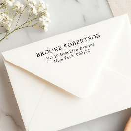 Eenvoudig duidelijk retour adres zelf inking stemp  zelfinktende stempel