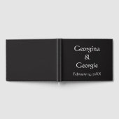 Eenvoudig, duidelijk, schoon, elegant bruiloft gas gastenboek (Volledig)