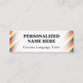 Eenvoudig Duits Tutor Visitekaartje (Voorkant)
