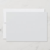 Eenvoudig Dusty Blue Monogram Weddenschap Kaart (Achterkant)