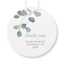 Eenvoudig Dusty Blue Weddenschap Bedankt