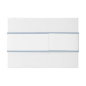 Eenvoudig Dusty Blue Wedding of Uitnodigingen Wikkel (Achterkant Voorbeeld)