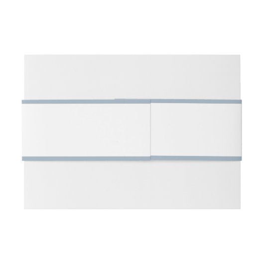 Eenvoudig Dusty Blue Wedding of Uitnodigingen Wikkel (Achterkant Voorbeeld)