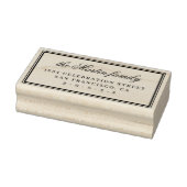 Eenvoudig e-legant familienaam Return-adres Rubberstempel (Stempel)