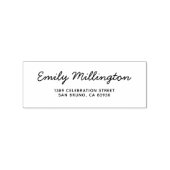 Eenvoudig e-mailadres rubberstempel (Afrduk)