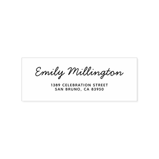 Eenvoudig e-mailadres rubberstempel (Afrduk)