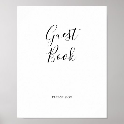 Eenvoudig e-mailadres voor bezoekersregister poster (Voorkant)