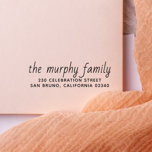 Eenvoudig e-mailadres  zelfinktende stempel