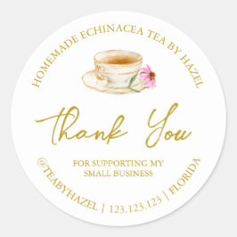 Eenvoudig Echinacea-thee Label om te Bedanken
