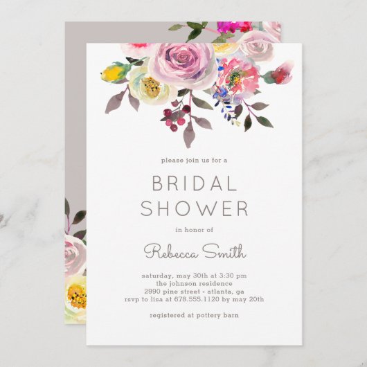 Eenvoudig EDITABLE KLEUR Vrijgezellenfeest uitnod Feestdagenkaart (Voorkant / Achterkant)