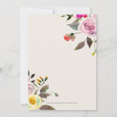 Eenvoudig  EDITABLE KLEUR Vrijgezellenfeest uitnod Kaart (Achterkant)