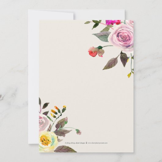 Eenvoudig  EDITABLE KLEUR Vrijgezellenfeest uitnod Kaart (Achterkant)