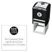 eenvoudig een bedrijf met een logo toevoegen  zelfinktende stempel (In situ)