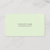Eenvoudig een chic Gold Foil Stripe op Mint Green Klantenkaartje (Achterkant)