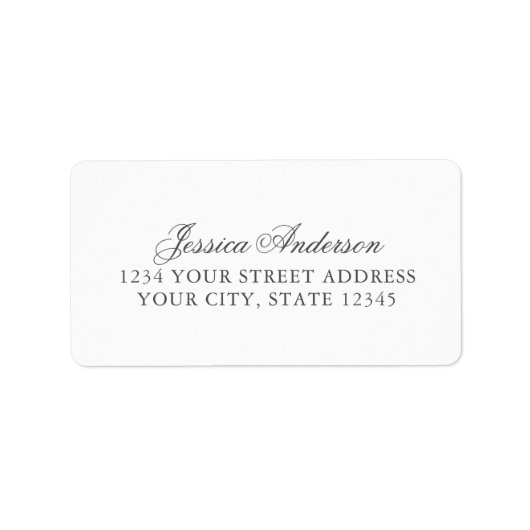 Eenvoudig een externe affaire met uw adres etiket (Voorkant)