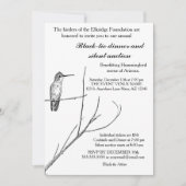 Eenvoudig een Hummingbird op een stok uitnodigen Kaart (Voorkant)