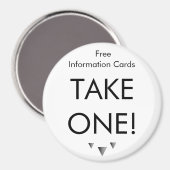 Eenvoudig één magneet nemen - Gepersonaliseerd (Voorkant / Achterkant)