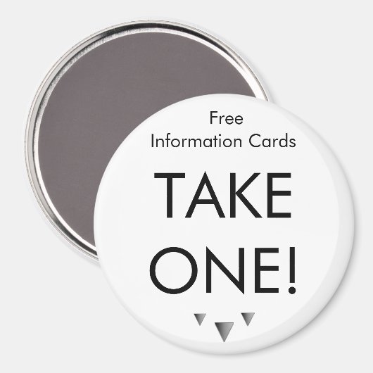 Eenvoudig één magneet nemen - Gepersonaliseerd (Voorkant / Achterkant)