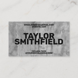 Eenvoudig, eenvoudig, betonnen vormgeving visitekaartje