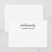 Eenvoudig, eenvoudig, elegant, modern notitiekaartje (Voorkant / Achterkant)