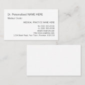 Eenvoudig, eenvoudig en eenvoudig Visitekaartje (Voorkant / Achterkant)