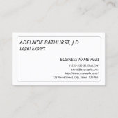 Eenvoudig, eenvoudig en eenvoudig Visitekaartje (Voorkant)