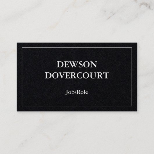 Eenvoudig, eenvoudig en minimalistisch Visitekaart Visitekaartje (Voorkant)