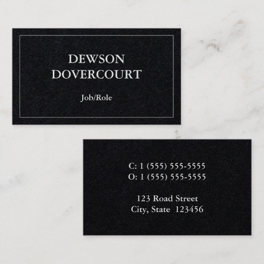 Eenvoudig, eenvoudig en minimalistisch Visitekaart Visitekaartje (Voorkant / Achterkant)