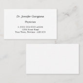 Eenvoudig, eenvoudig en professioneel Visitekaartj Visitekaartje (Voorkant / Achterkant)