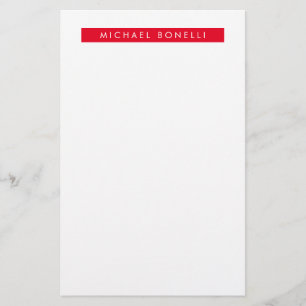 Eenvoudig eenvoudig minimalistisch elegant modern  briefpapier