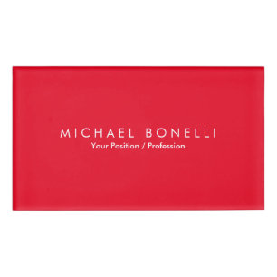 Eenvoudig eenvoudig minimalistisch elegant modern  naambadge