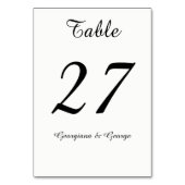 Eenvoudig, eenvoudig, minimalistisch, elegant zwar kaart (Achterkant)