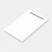 Eenvoudig Eenvoudig Modern Elegant Post-it® Notes (Schuin)