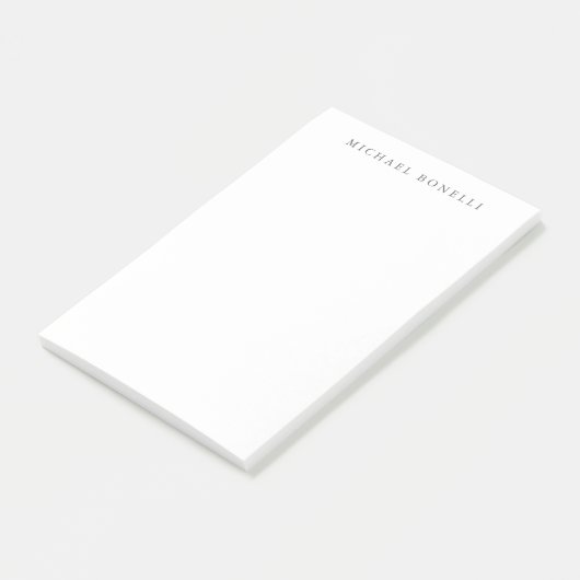 Eenvoudig Eenvoudig Modern Elegant Post-it® Notes (Schuin)