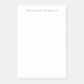 Eenvoudig Eenvoudig Modern Elegant Post-it® Notes (Voorkant)