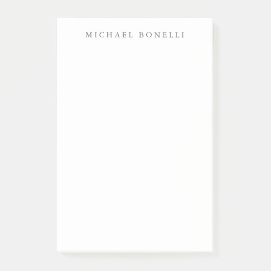 Eenvoudig Eenvoudig Modern Elegant Post-it® Notes (Voorkant)