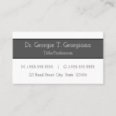 Eenvoudig, eenvoudig professioneel Visitekaartje (Voorkant)