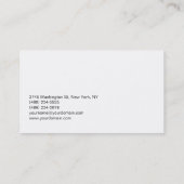 Eenvoudig eenvoudig wit consultant Visitekaartje (Achterkant)