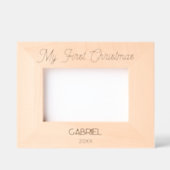 Eenvoudig Eerlijk Mijn Eerste Kerstmis Gegraveerde Lijstjes (Voorkant)