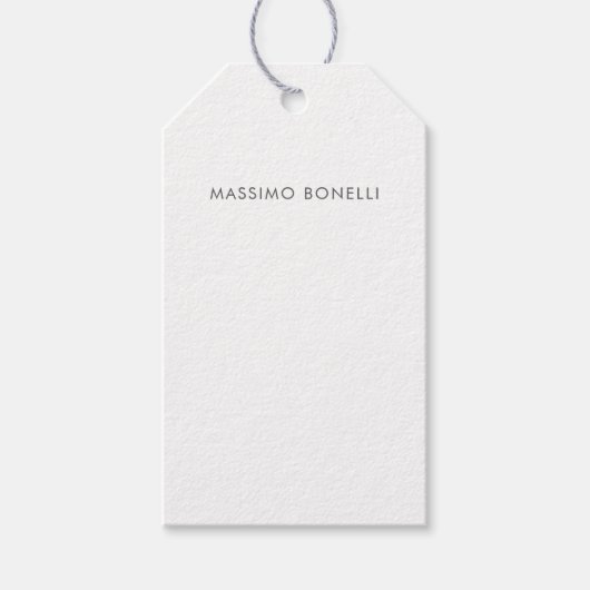 Eenvoudig Eerlijk Modern Elegant Cadeaulabel (Voorkant)