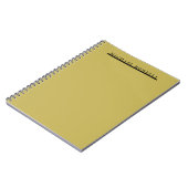 Eenvoudig Eerlijk Modern Elegant Goud Kleur Notitieboek (Linkerzijde)