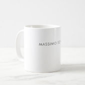 Eenvoudig Eerlijk Modern Elegant Koffiemok (Voorkant links)