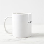 Eenvoudig Eerlijk Modern Elegant Koffiemok (Links)