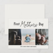 Eenvoudig eerste Moederdag Afbeelding Briefkaart (Voorkant / Achterkant)