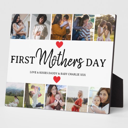 Eenvoudig eerste Moederdag Afbeelding Fotoplaat (Zijkant)